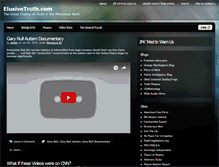 Tablet Screenshot of elusivetruth.com